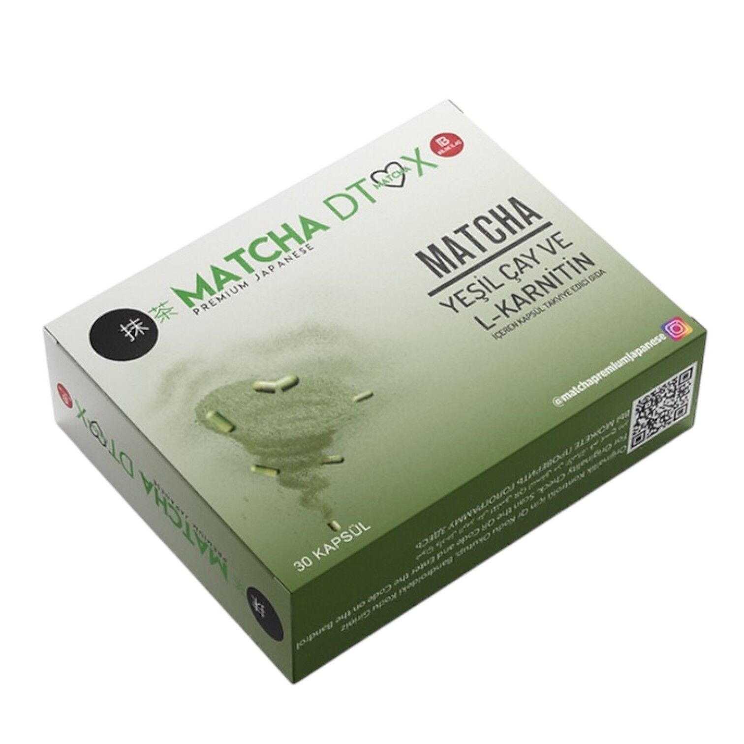 Matcha L-Carnitine Kapsül 870 Mg, 1 Kutu (Box)