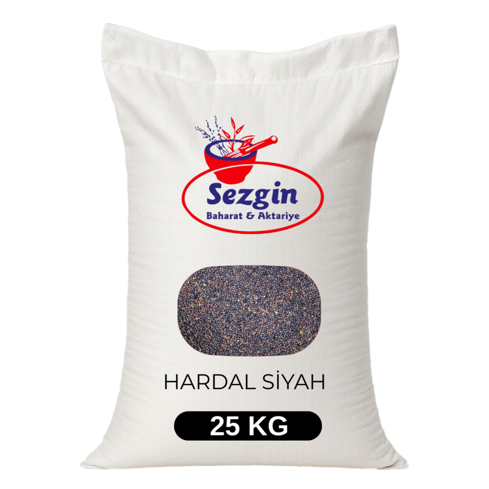 Sezgin Baharat Toptan Siyah Hardal Tohumu 25 KG
