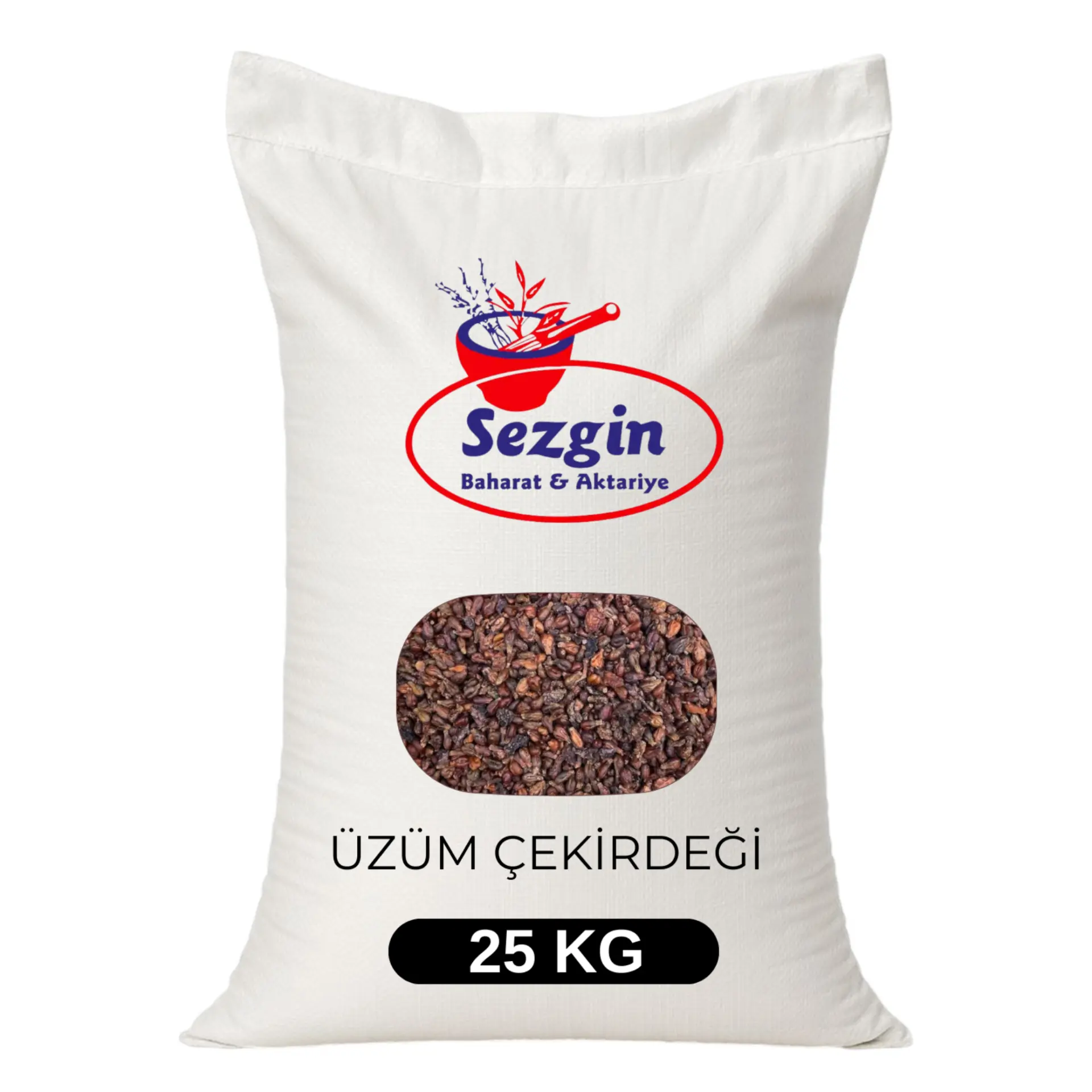 Sezgin Baharat Toptan Tane Üzüm Çekirdeği 25 KG
