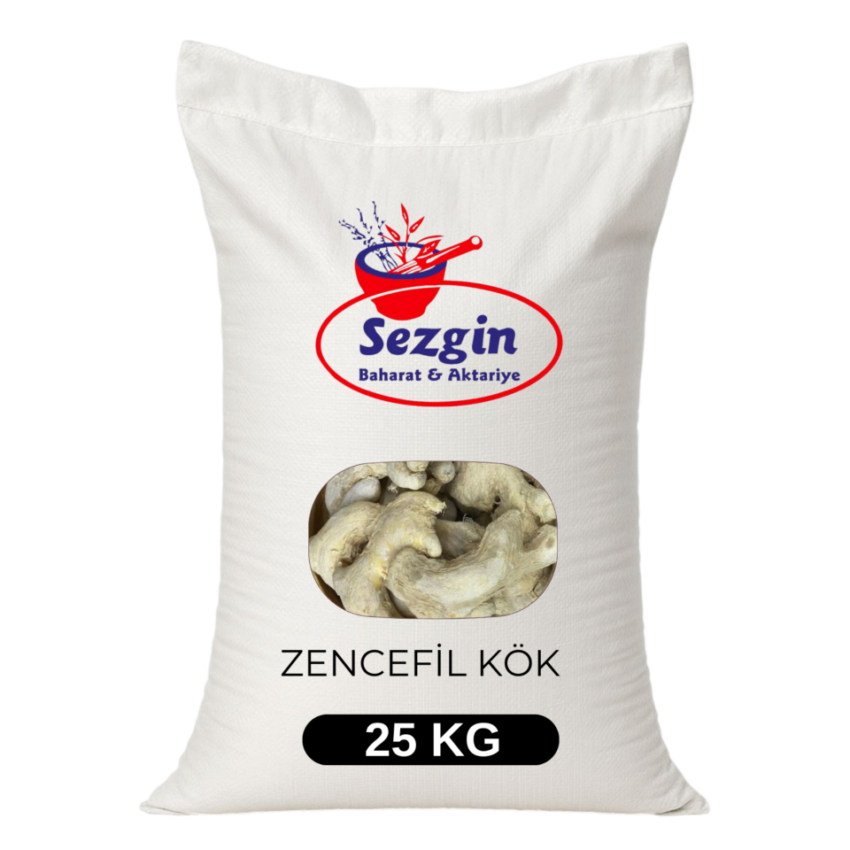 Sezgin Baharat Toptan Kök Zencefil - Kuru Zencefil 25 KG