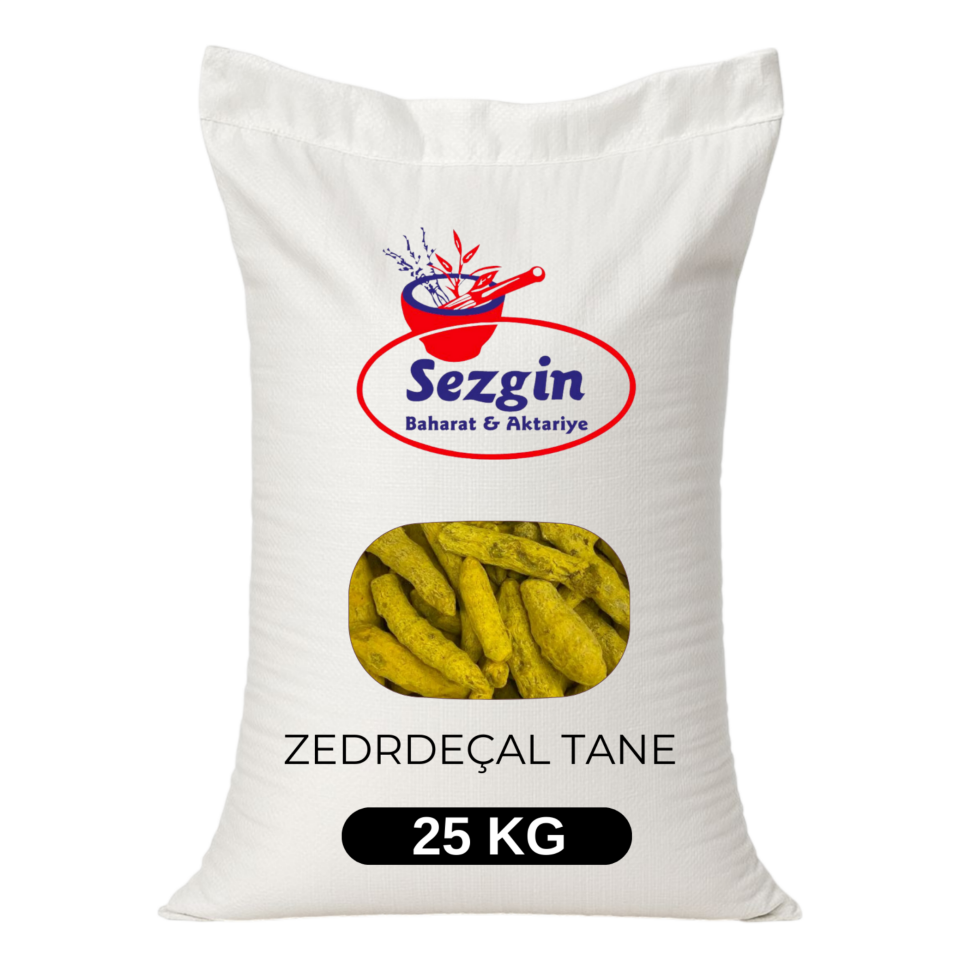 Sezgin Baharat Toptan Kök Zerdeçal 25 KG