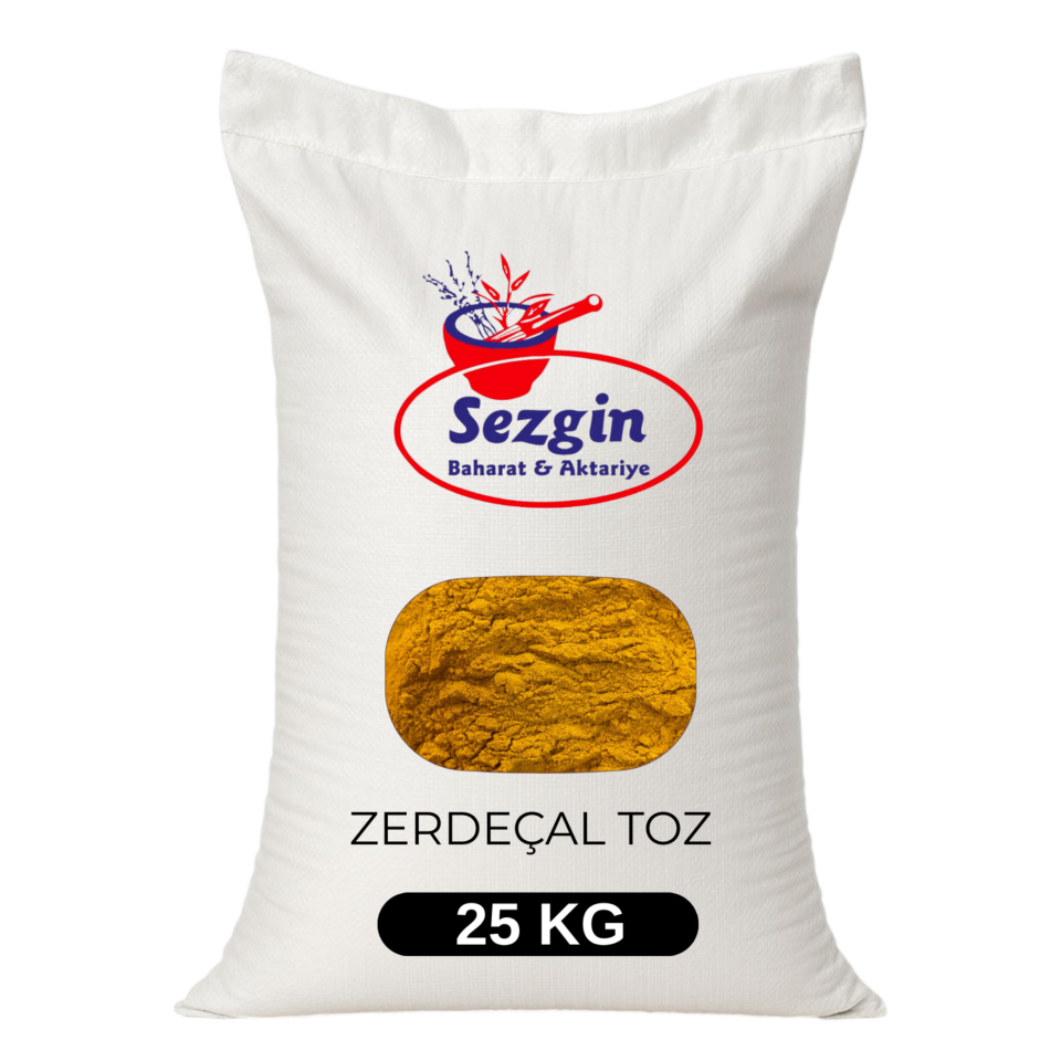 Sezgin Baharat Toptan Öğütülmüş Zerdeçal - Toz Zerdeçal 25KG