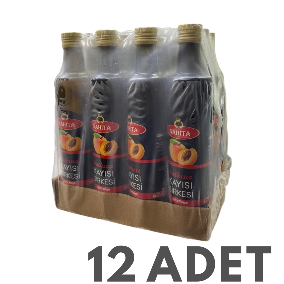 Doğal Katkısız Kayısı Sirkesi X12 Adet