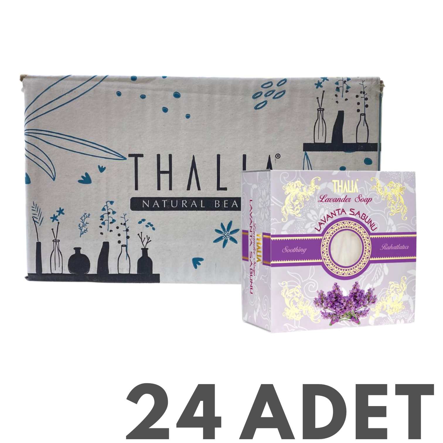 Doğal Lavanta Özlü Sabun 150 gr 24 Adet