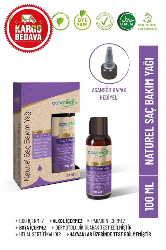 Naturel Saç Bakım Yağı 100 ML