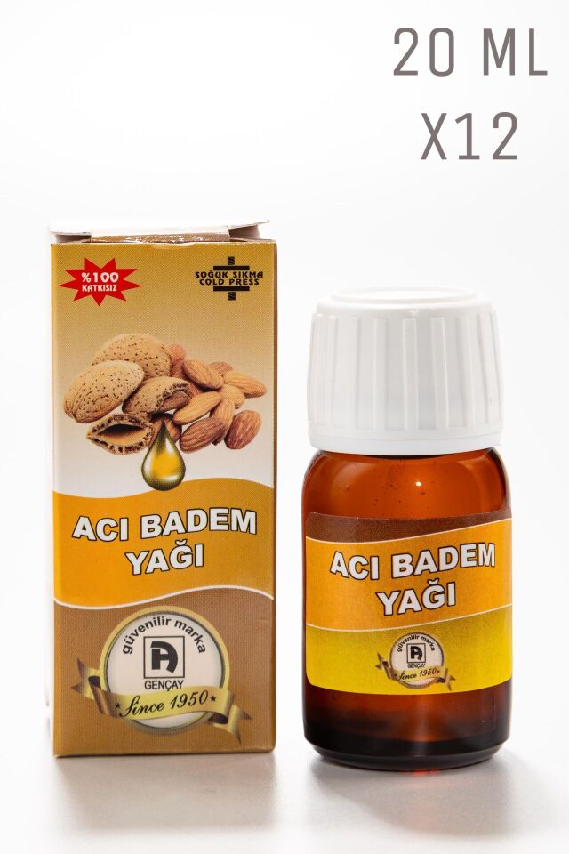 Acı Badem Yağı 20 ml X12 Adet