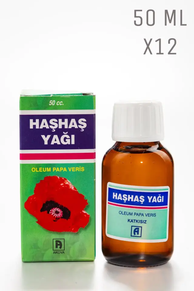 Haşhaş Yağı 50 Ml X12 Adet