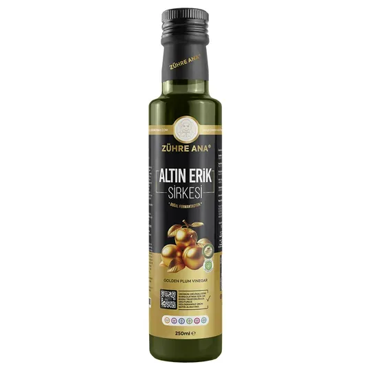 Altın Erik Sirkesi Doğal Fermantasyon 250 ML