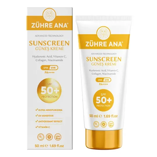 Güneş Kremi Spf 50+ UVA/UVB 50 ML
