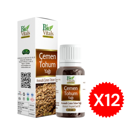 Bio Vitals Çemen Tohumu Yağı 20 ml X12