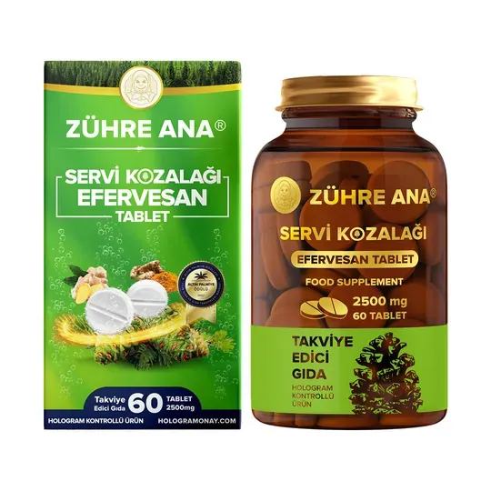 Servi Kozalağı Efervesan Tablet  2500 mg x 60 Adet