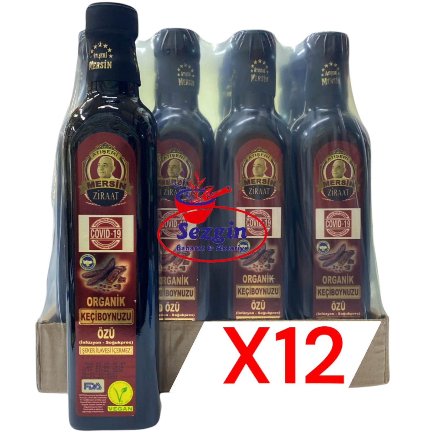 ATIŞERİ KEÇİBOYNUZU PEKMEZİ  700 GR X12