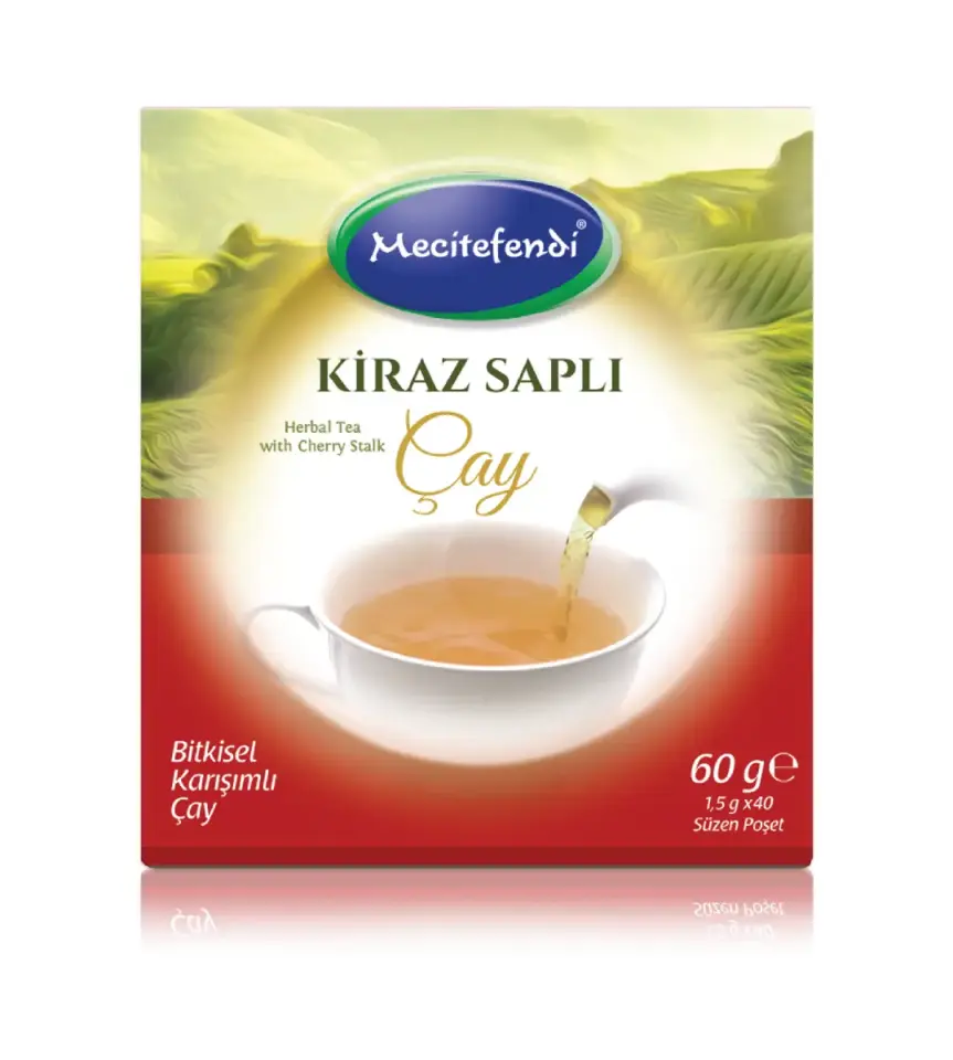 Mecitefendi Kiraz Saplı Çay 40'lı Poşet Çay 1Adet