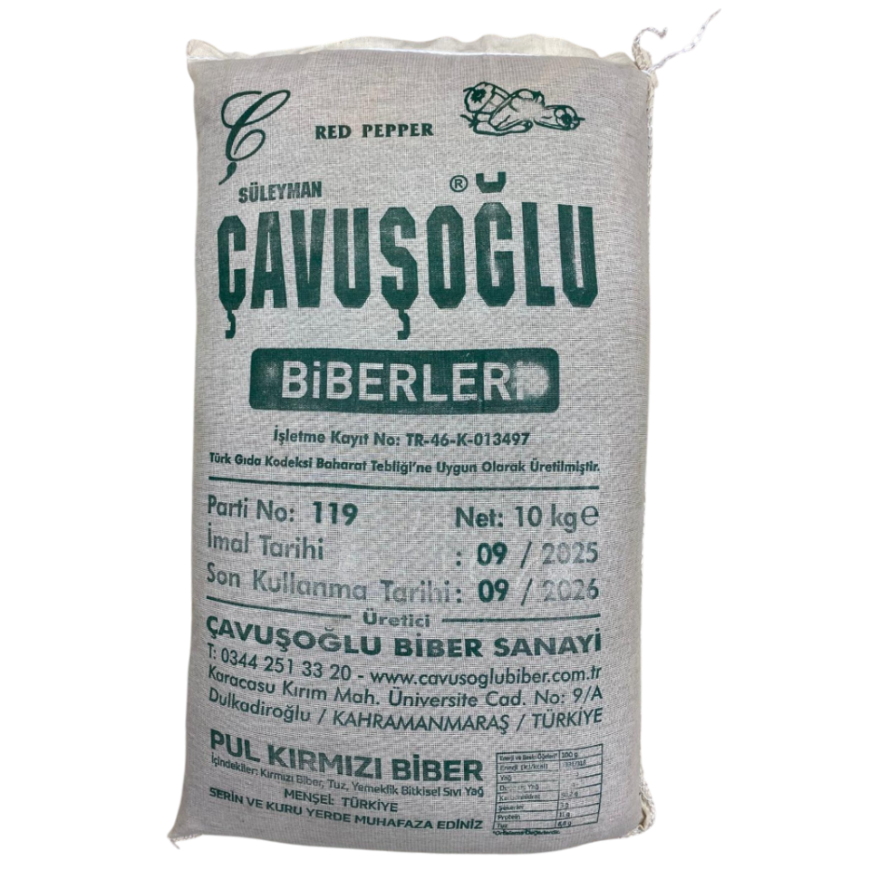 Çavuşoğlu Toptan Yağlı Biber 10 KG