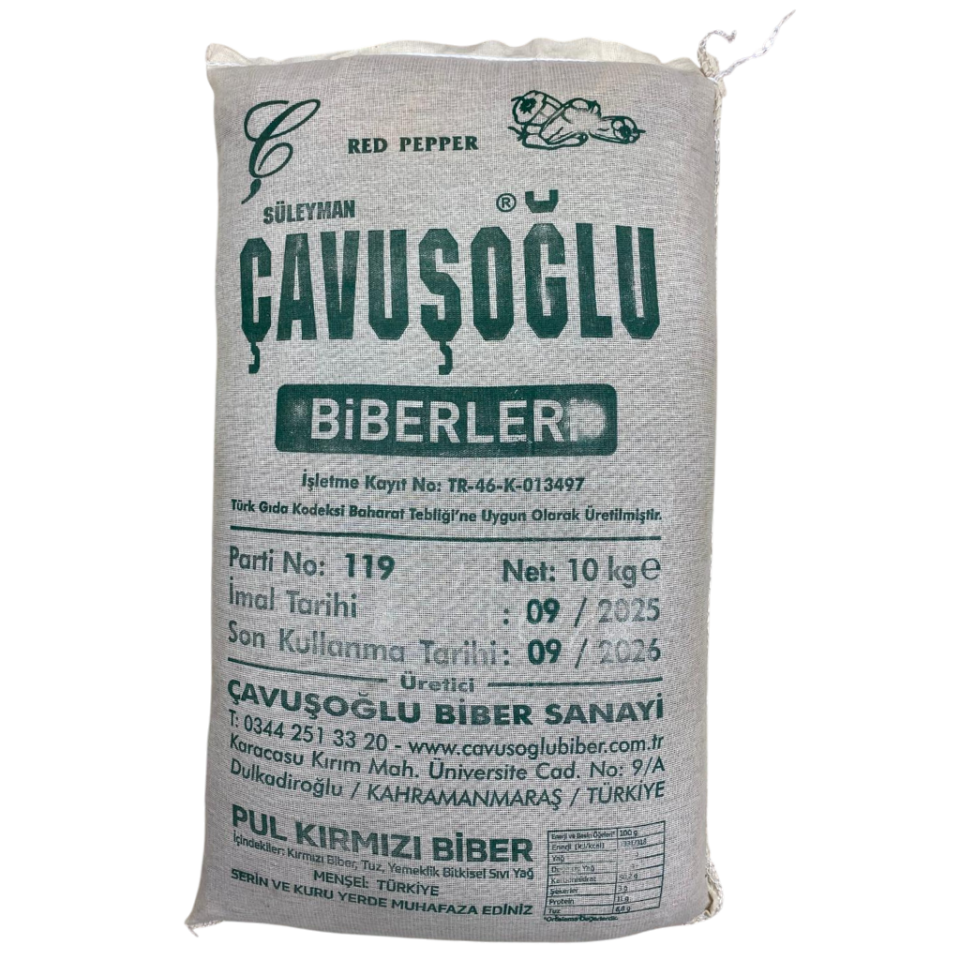 Çavuşoğlu Toptan Yağlı Biber 10 KG