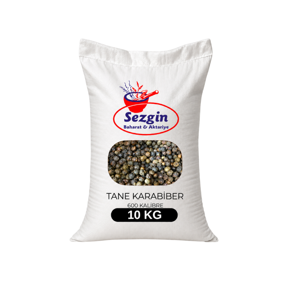 Sezgin Baharat Toptan Tane Karabiber 600 Kalibre 10KG