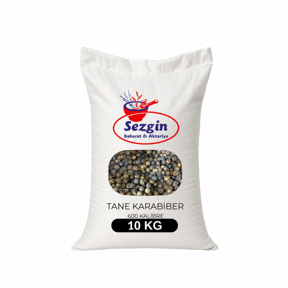 Sezgin Baharat Toptan Tane Karabiber 600 Kalibre 10KG
