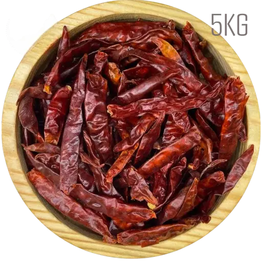 Sezgin Baharat Toptan Acı Kuru Biber - Tüm Biber 5KG