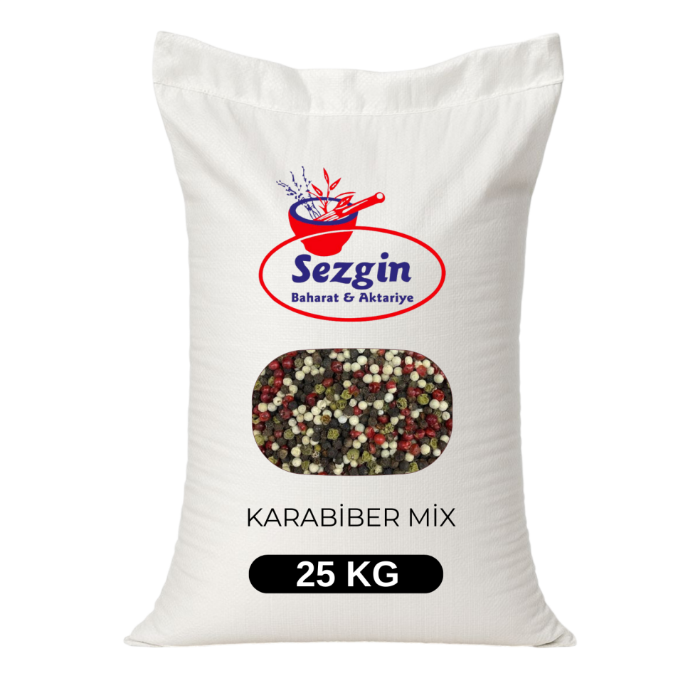 Sezgin Baharat Toptan Renkli Karabiber - Mix Karabiber 25KG