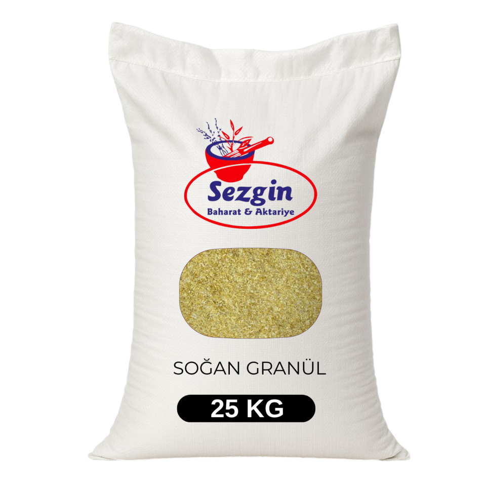 Sezgin Baharat Toptan Granül Soğan 25KG