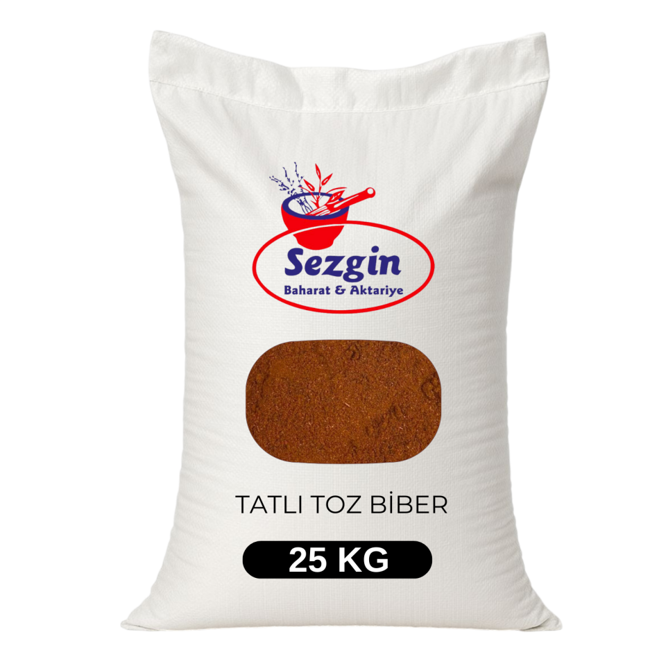 Sezgin Baharat Toptan Tatlı Tozbiber - Kırmızı Tozbiber 25KG
