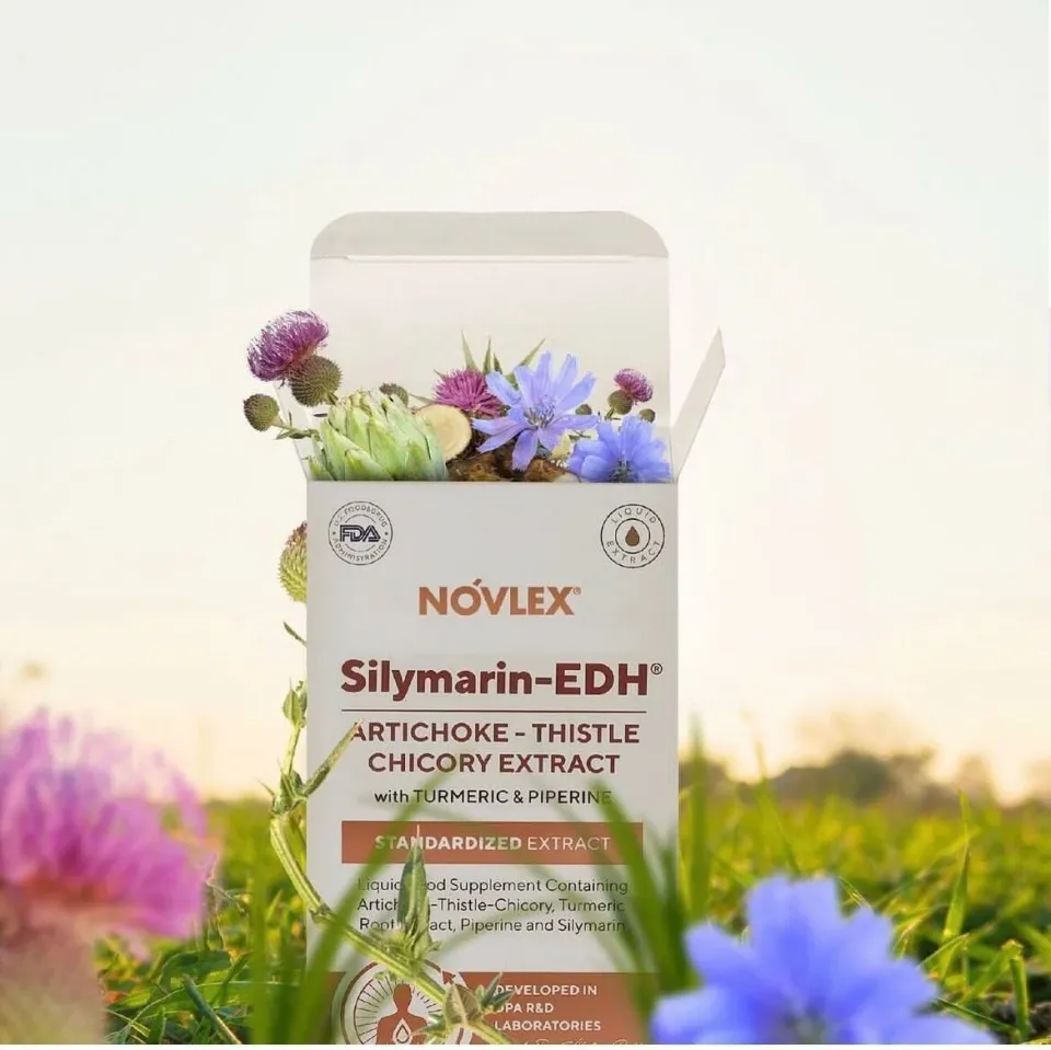 Novlex® Silymarin-EDH Enginar (Artichoke), Devedikeni (Milk Thistle), Hindiba, Zerdeçal ve Piperin Ekstraktı (Ekstresi) İçeren Sıvı Takviye Edici Gıda 250ml