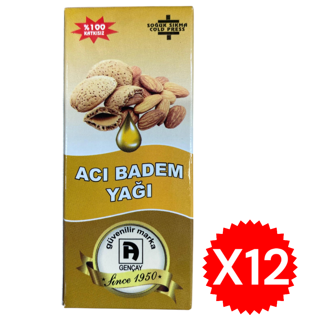 GENÇAY ACI BADEM YAĞI 20 ML X12