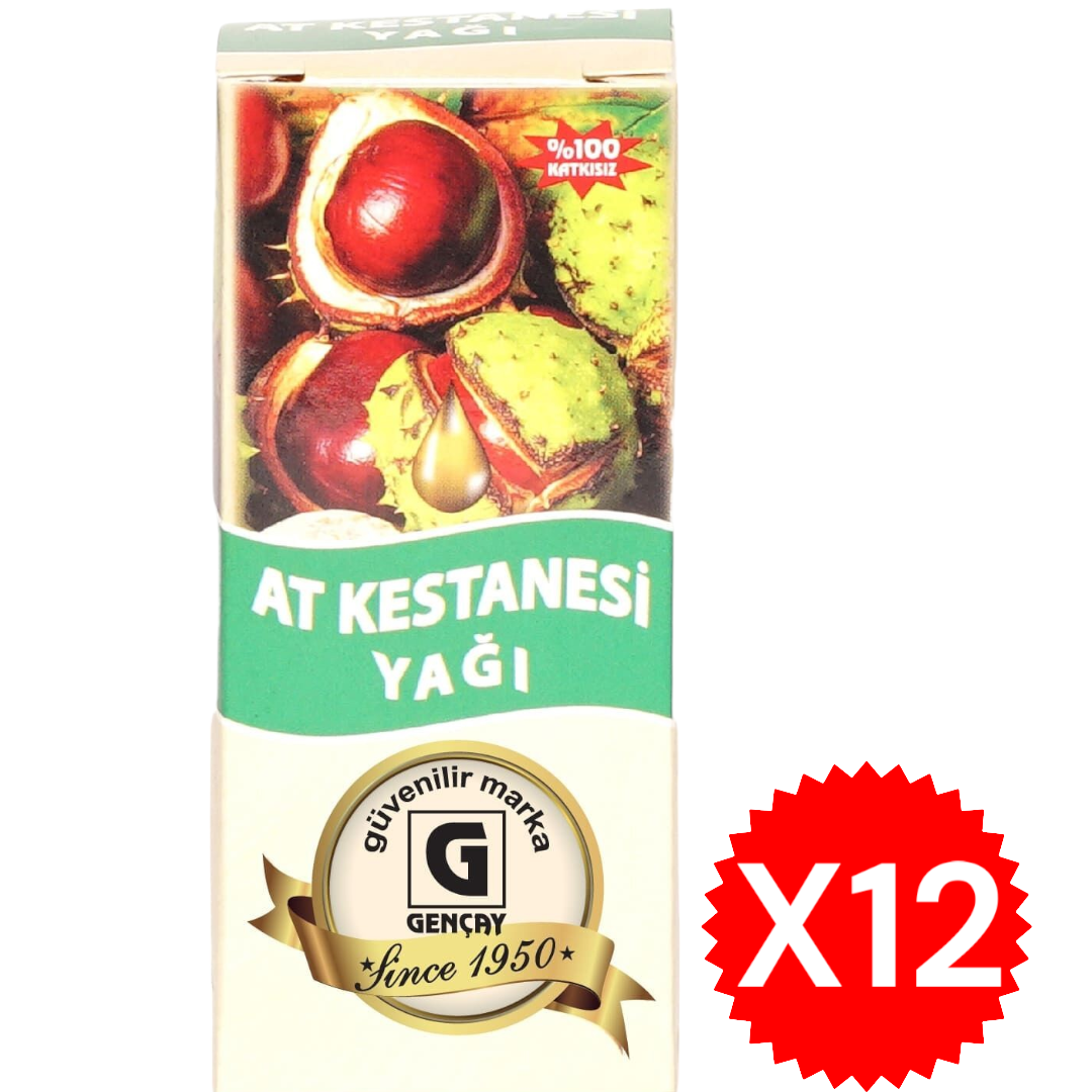 GENÇAY AT KESTANESİ YAĞI 50 ML X12