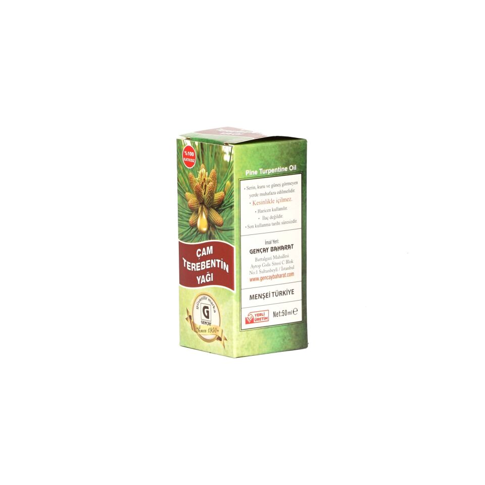 GENÇAY ÇAM TEREBENTİN YAĞI 50 ML X12