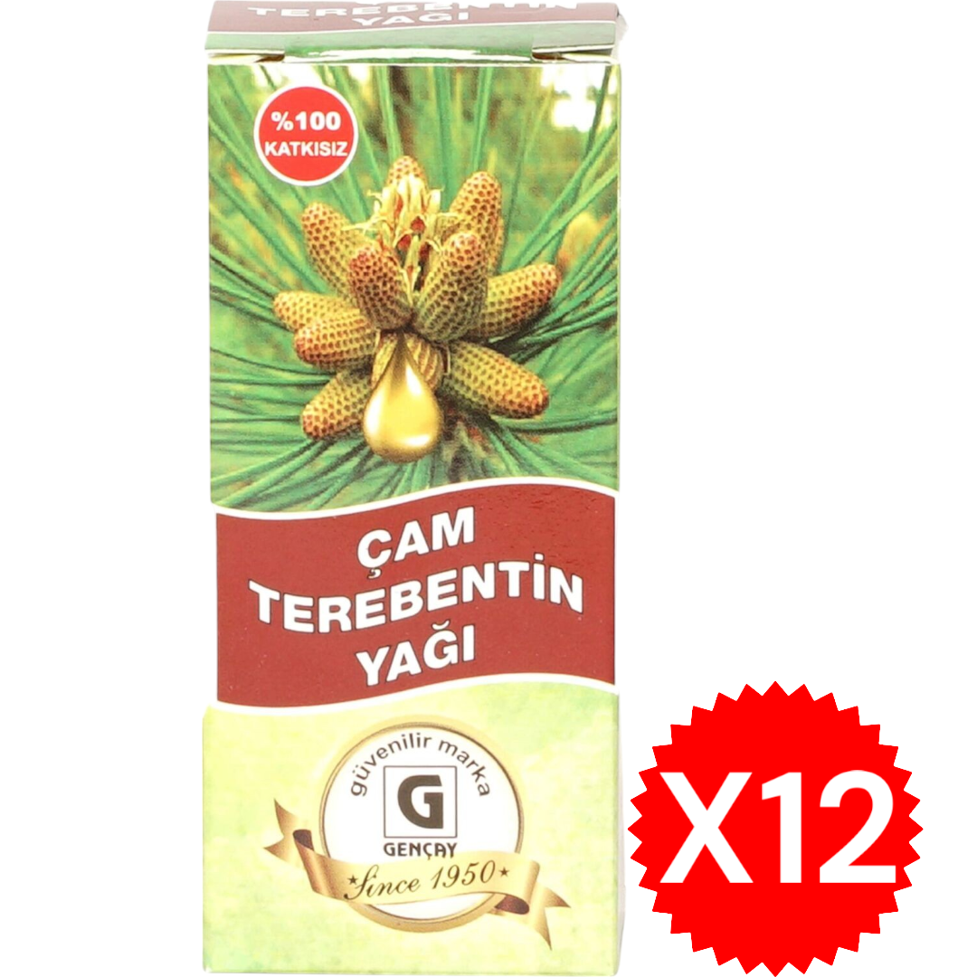 GENÇAY ÇAM TEREBENTİN YAĞI 50 ML X12
