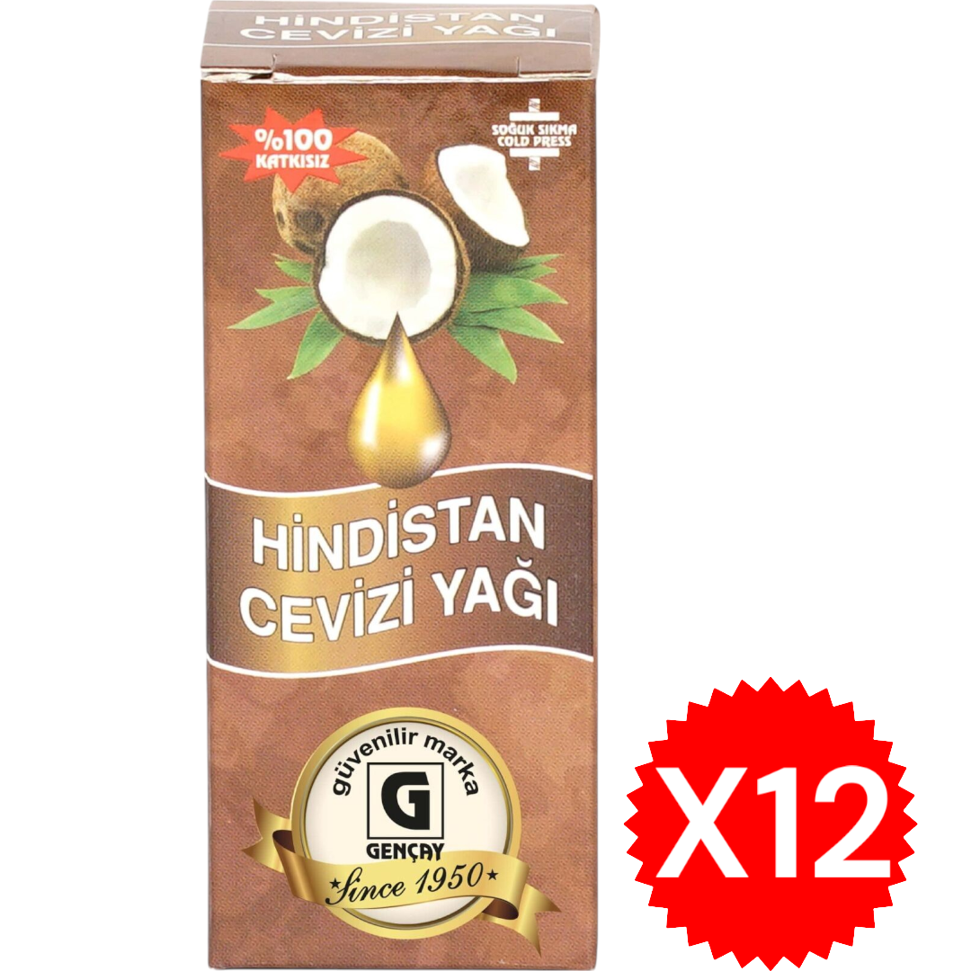 GENÇAY HİNDİSTAN CEVİZİ YAĞI 20 ML X12