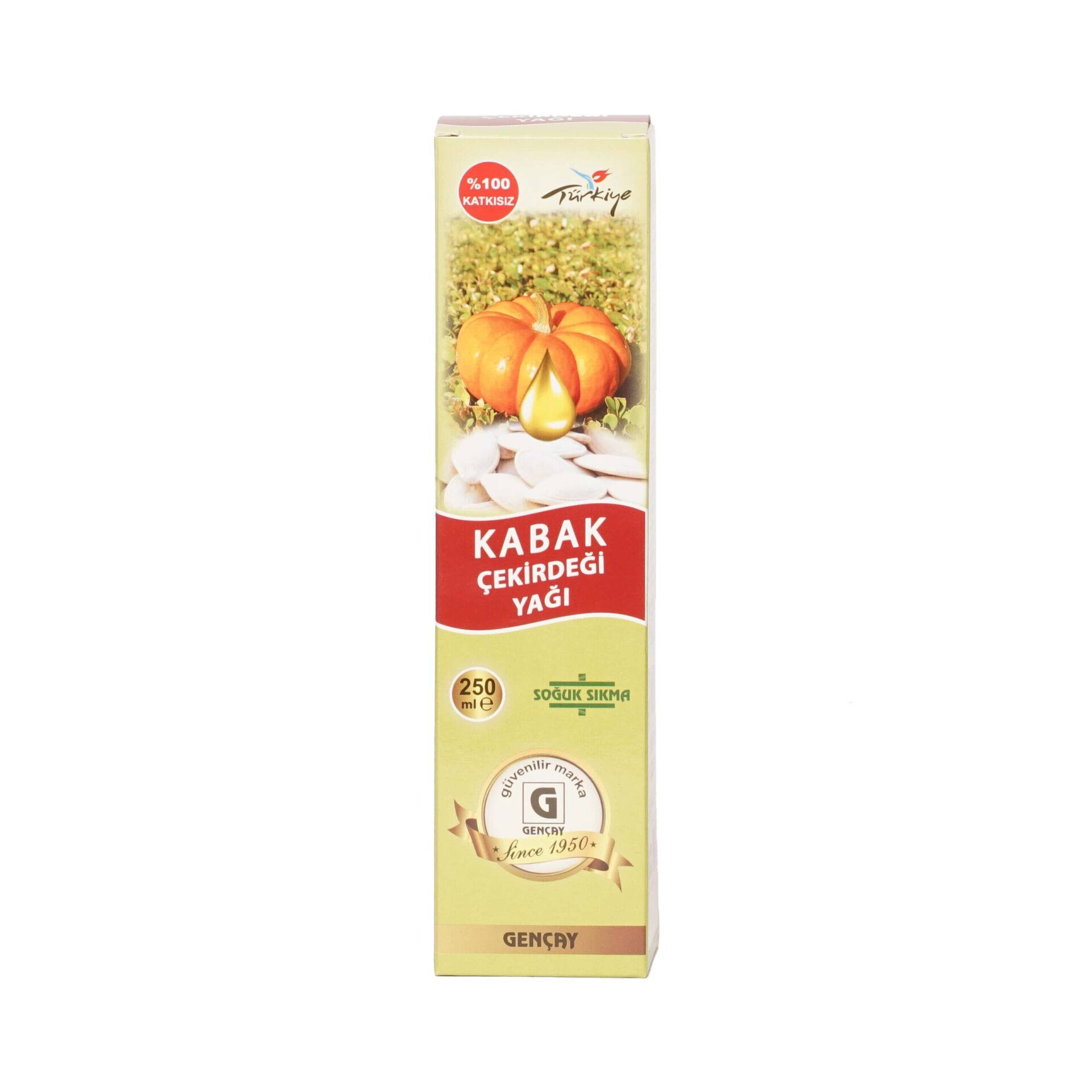 GENÇAY KABAK ÇEKİRDEGİ YAĞI 250 ML