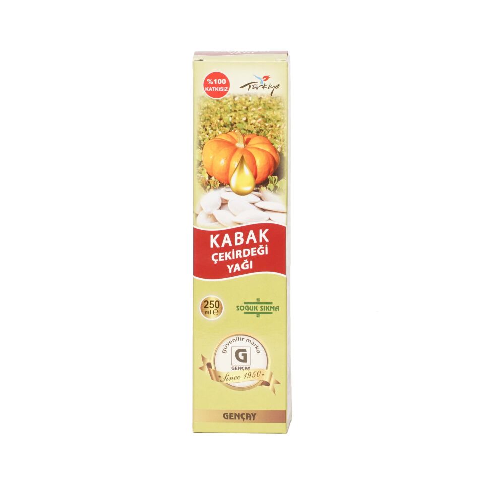 GENÇAY KABAK ÇEKİRDEGİ YAĞI 250 ML