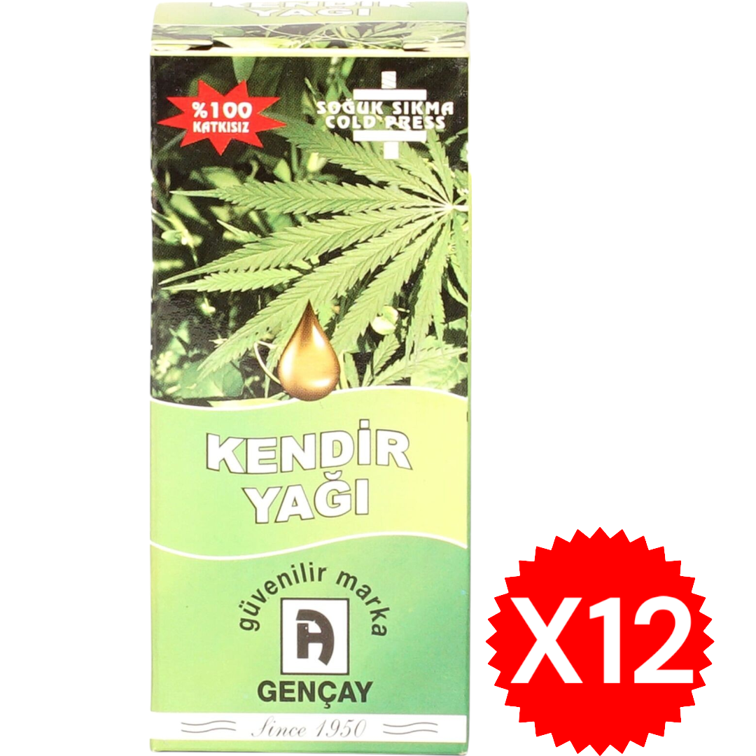 GENÇAY KENDİR YAĞI 50 ML X12