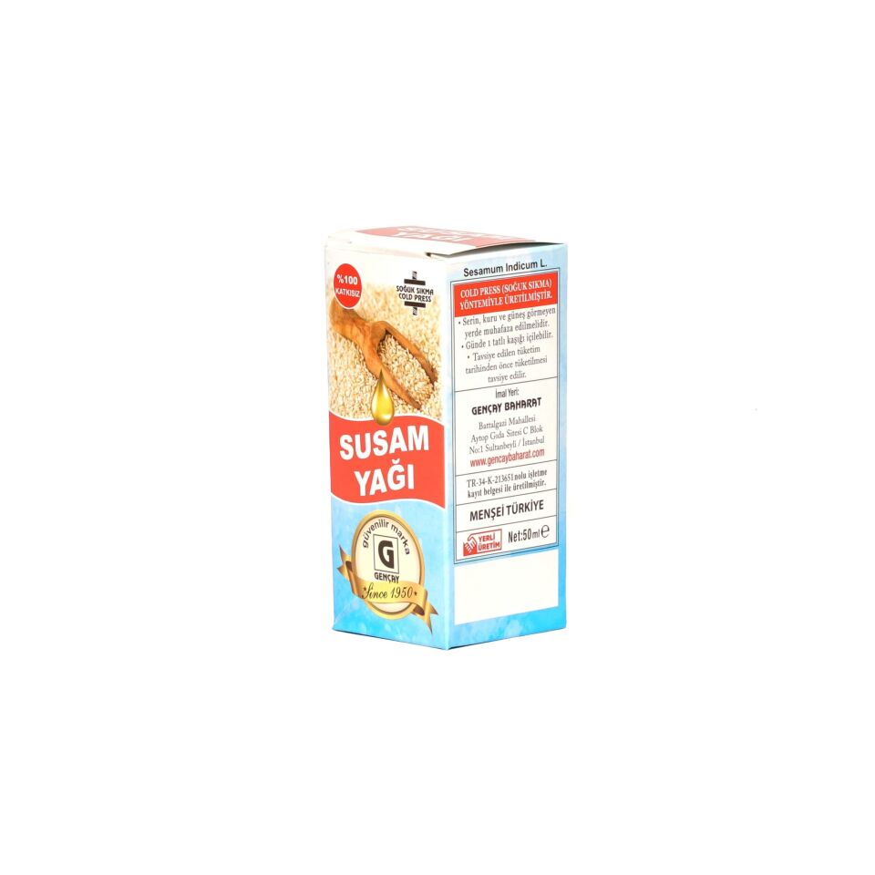 GENÇAY SUSAM YAĞI 50 ML X12