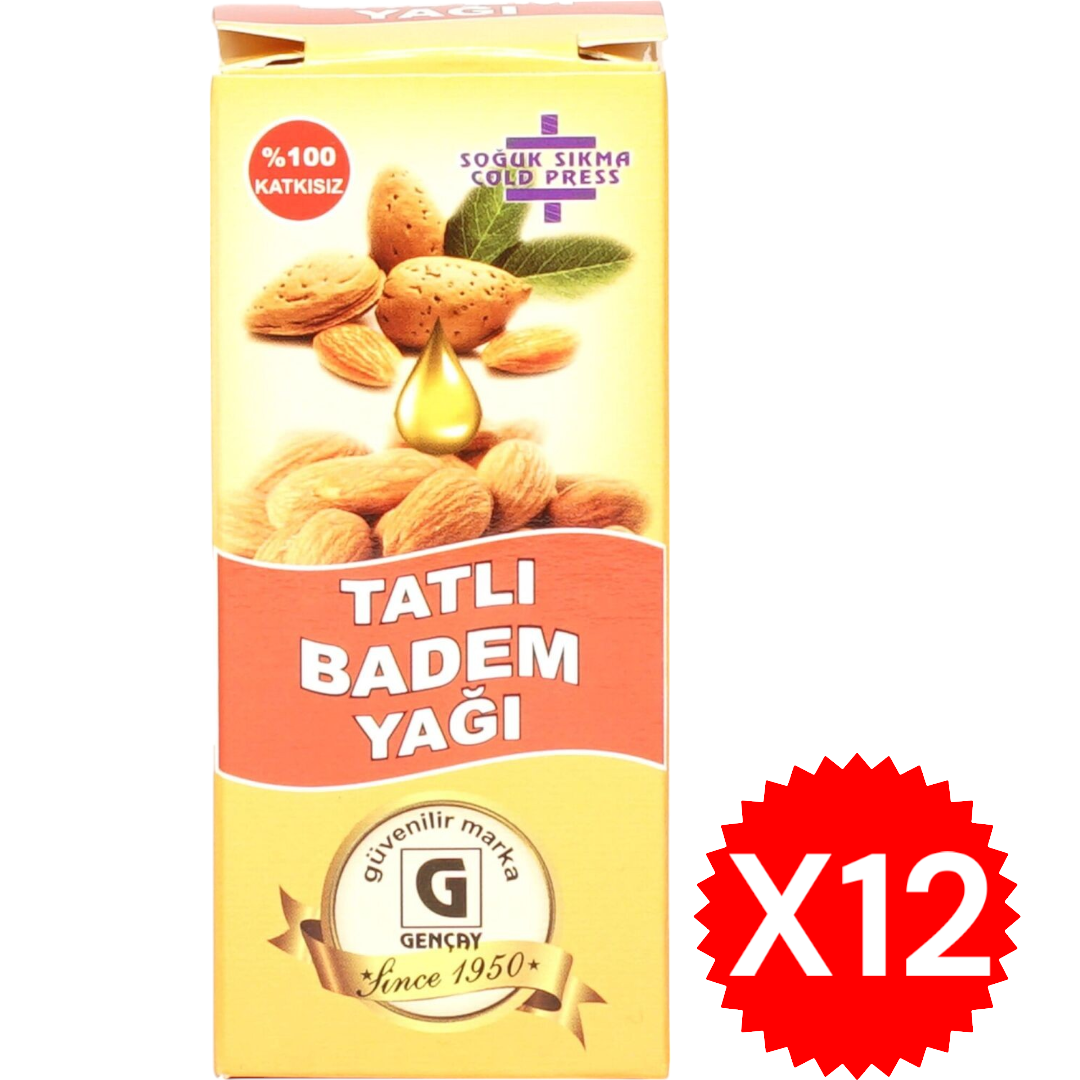 GENÇAY TATLI BADEM YAĞI 50 ML X12