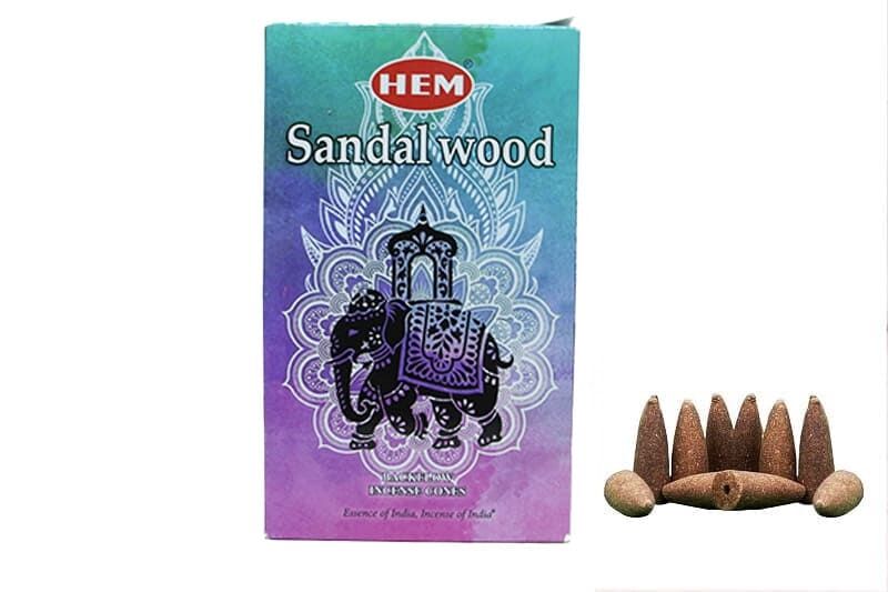 Sandalwood Back Flow Cones 10'lu X12Adet