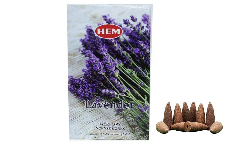 Lavender Back Flow Cones 10'lu X12Adet