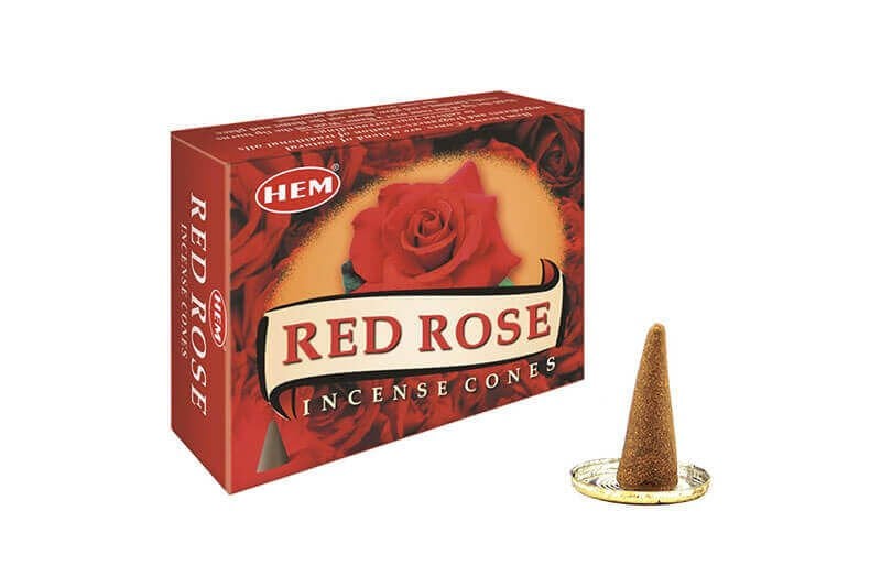 Red Rose Cones X12