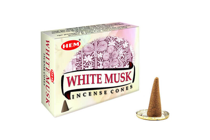 White Musk Cones X12Adet