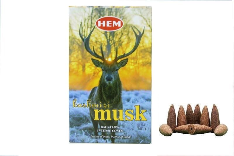 Kashmiri Musk Back Flow Cones 10′lu Geri Akış Tütsü X12