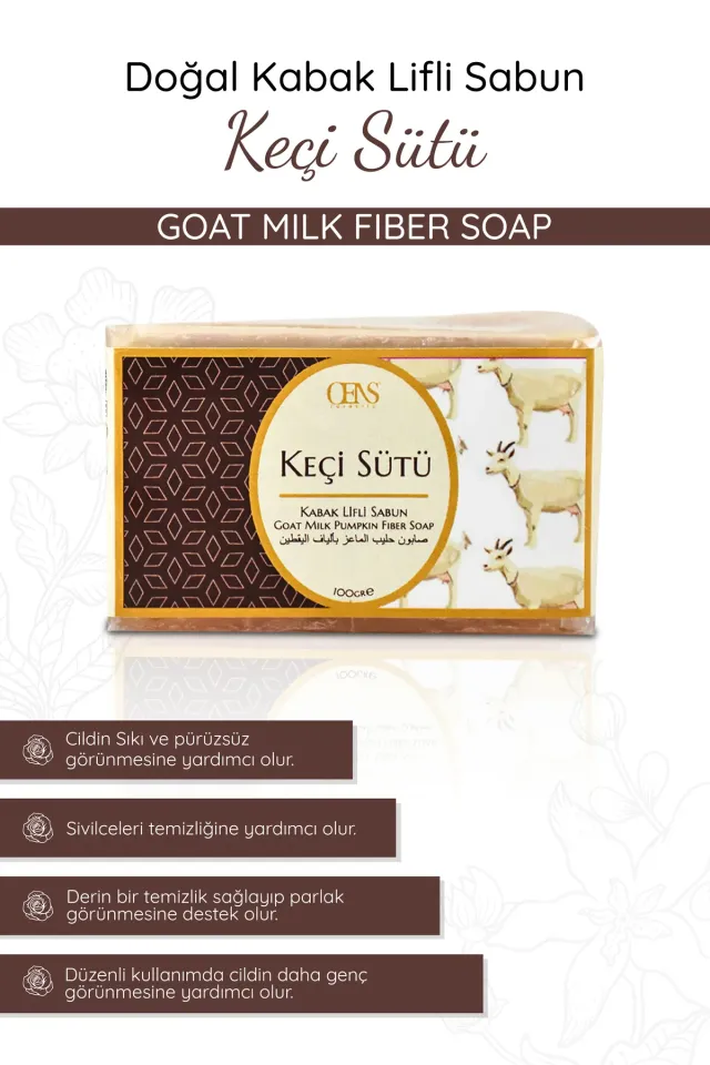 Kabak Lifli Keçi Sütü Sabunu 100 gr