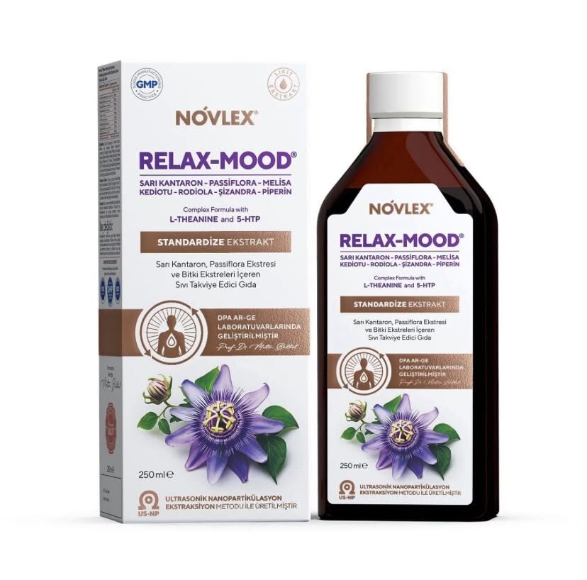 NOVLEX RELAX MOOD SARI KANTARON PASSİFLORA EKSTRESİ 250 ML