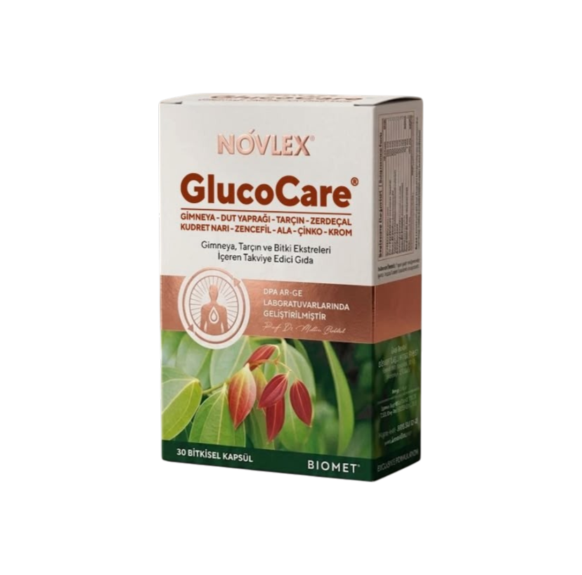 NOVLEX GLUCOCARE ŞEKER DÜZENLEYİCİ BİTKİSEL KAPSÜL 30 ADET