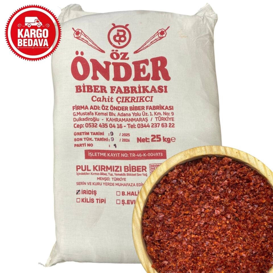 Önder Toptan İridiş Biber 25KG