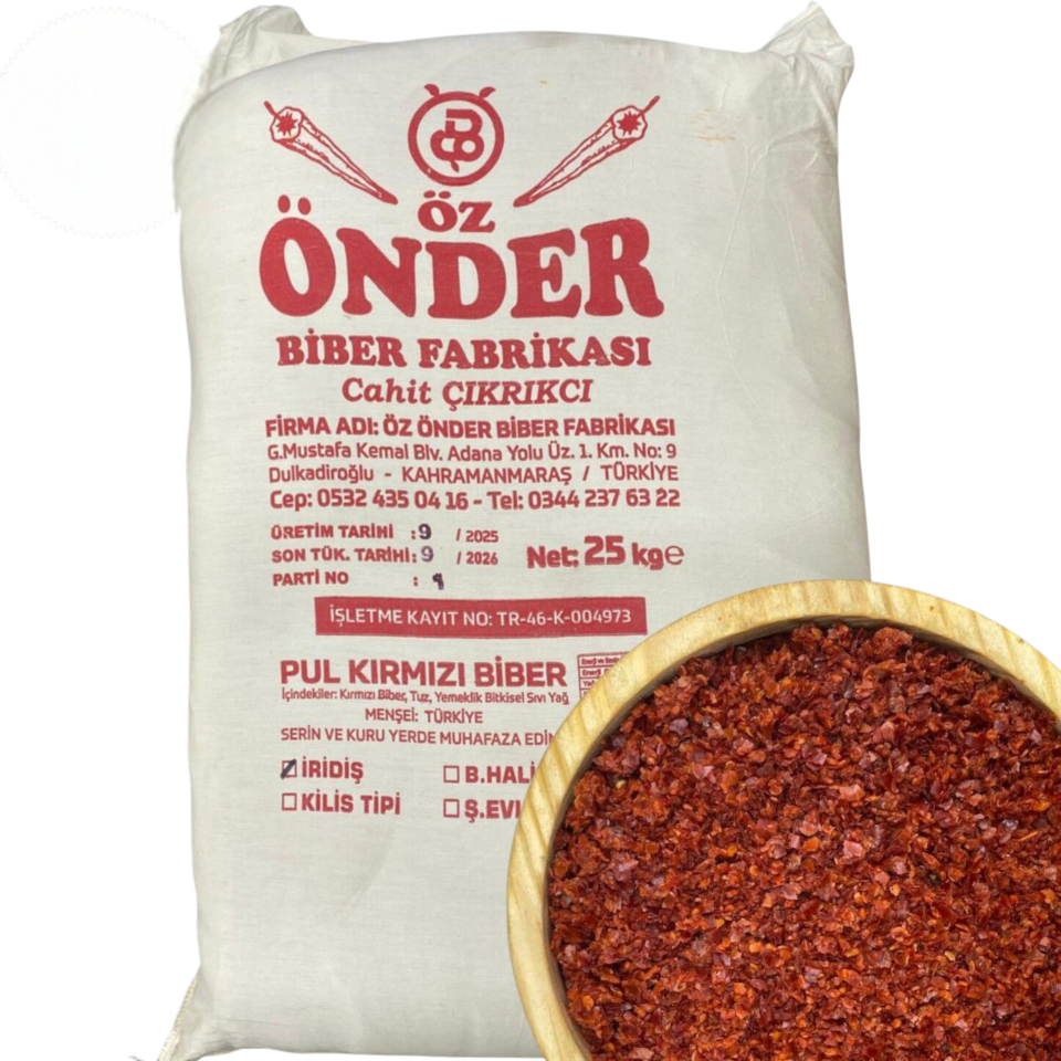 Önder Toptan İridiş Biber 25KG