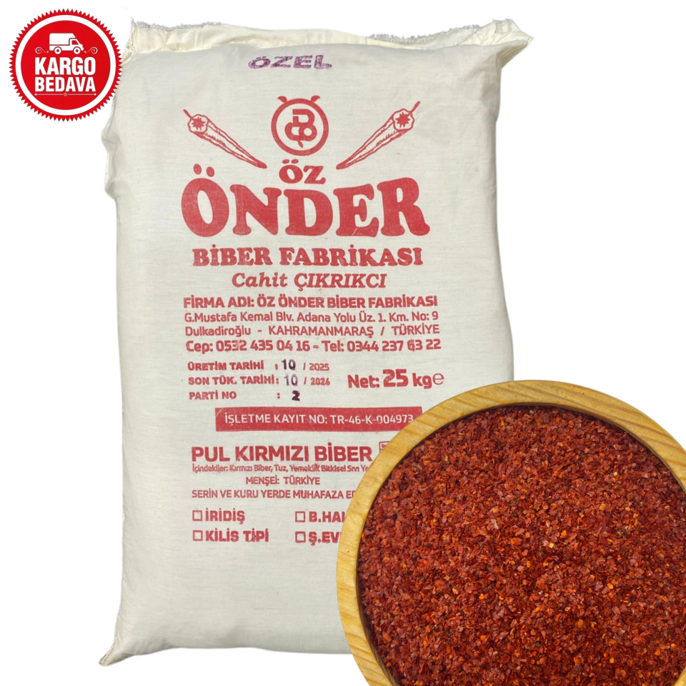 Önder Özel İpek Biber 25KG