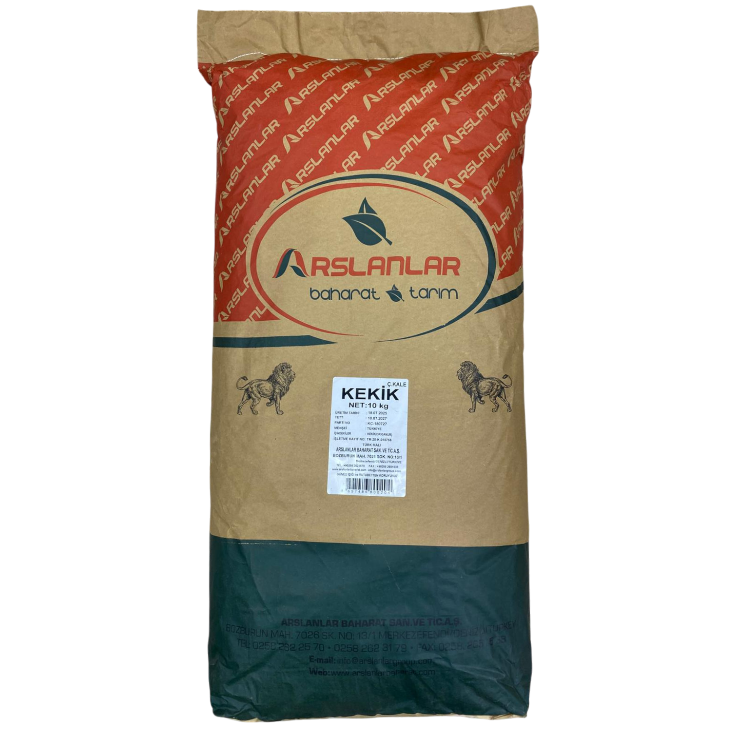 Arslanlar Toptan Çanakkale Kekik 10KG