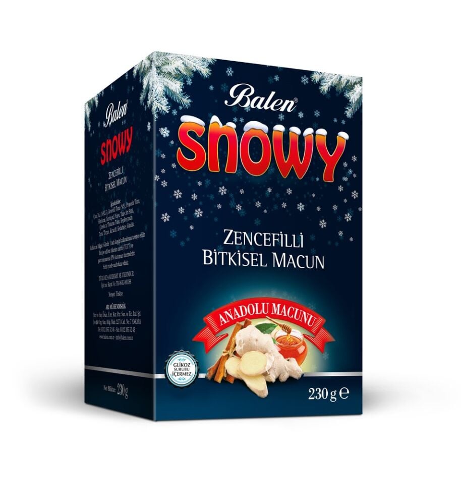 Balen Snowy Ballı Zencefilli Macun 230 G 1Adet