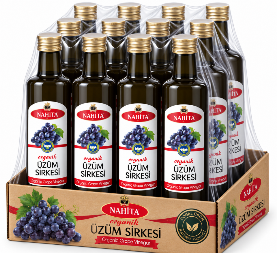 Organik Üzüm Sirkesi 12 Adet